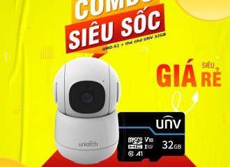 CTKM Combo Camera IP Wifi UNIARCH cùng thẻ nhớ 32Gb giá SIÊU SỐC