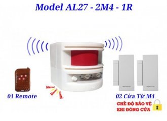 BÁO ĐỘNG KHÔNG DÂY CHỐNG TRỘM AL27-1M4-1R