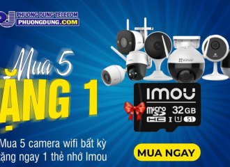 Mua 5 camera wifi bất kỳ tăng 1 thẻ nhớ 32gb imou 