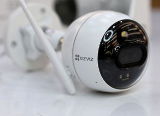 Camera không dây ngoài trời EZVIZ C3X Ống kính kép HD 1080P, đèn và còi báo động