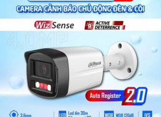 SIÊU PHẨM MỚI - CAMERA DAHUA CHỦ ĐỘNG CẢNH BÁO ĐÈN & CÒI 