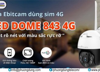 Camera 4G Ngoài Trời Ebitcam 843 2MP Xoay 360, Dùng SIM 4G -LOẠI BỎ GIỚI HẠN LẮP ĐẶT CAMERA