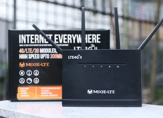 Router Wifi 4G LTE MIXIE II Chính hãng (4 Anten - 32 user - 4 Cổng Lan)
