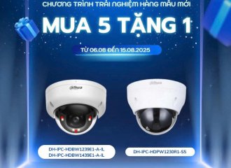 Chương Trình Khuyến Mãi Camera Dahua – Mua 5 Tặng 1 (06/08 – 15/08/2025)