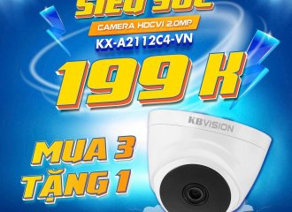 Khuyến Mãi Siêu Sốc: Camera HDCVI 2.0MP KX-A2112C4-VN Chỉ 199K – Mua 3 Tặng 1