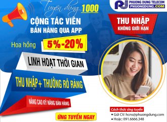 Tuyển Dụng Cộng Tác Viên (CTV) Bán Hàng – Phuong Dung Telecom