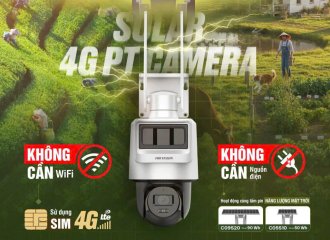 HIKVISION DS-2DE2C400IWG-K/4G – Camera năng lượng mặt trời 4G thông minh, không cần WiFi, không cần 