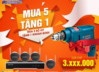 Bộ Kit NK42W0H(D) Wi-Fi Kit 2MP giá 3.270.000 1 bộ mua 5 bộ tặng 1c khoan bosh