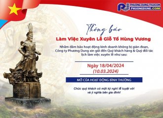 THÔNG BÁO LỊCH NGHỈ GIỖ TỔ HÙNG VƯƠNG