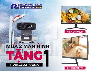 Mua 02 Màn hình HIKVISION rinh ngay quà tặng