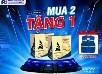 PHƯƠNG DUNG TELECOM TRIỂN KHAI CHƯƠNG TRÌNH “MUA 2 TẶNG 1” ÁP DỤNG CHO 5 MÃ DÂY MẠNG CAT 5E UTP