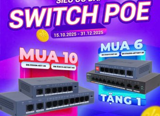 SIÊU ƯU ĐÃI SWITCH POE DAHUA – TỐI ƯU GIẢI PHÁP KẾT NỐI CHO DOANH NGHIỆP