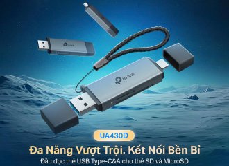 P-Link UA430D – Đầu Đọc Thẻ Đa Năng Type-C & Type-A, Kết Nối Bền Bỉ, Truyền Dữ Liệu Siêu Nhan