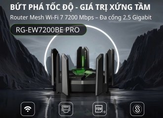 Router Ruijie RG-EW7200BE PRO – Bứt phá tốc độ, khẳng định đẳng cấp Wi-Fi 