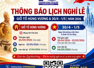 THÔNG BÁO LỊCH NGHỈ LỄ 30/4 – 1/5 & GIỖ TỔ HÙNG VƯƠNG