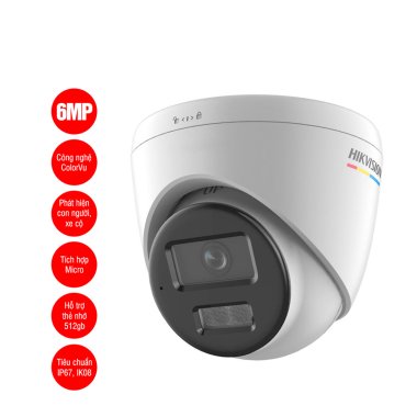 Camera IP 6MP bán cầu HIKVISION DS-2CD1367G2H-LIUF