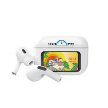 Tai nghe Bluetooth ROCK Doraemon S1 Smart Touch Screen TWS Bluetooth Earphones - (RAU0790) - White