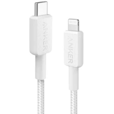 Cáp sạc Anker 542 C-L 0.9m TPE Bio-Based Trắng (White) – B2B_A80B1