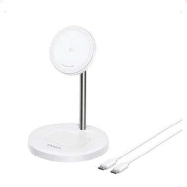 Đế sạc Anker MagGo 1C 15W (2-in-1, Stand, with USB-C cable) Trắng (White) – B2B_A2544J21