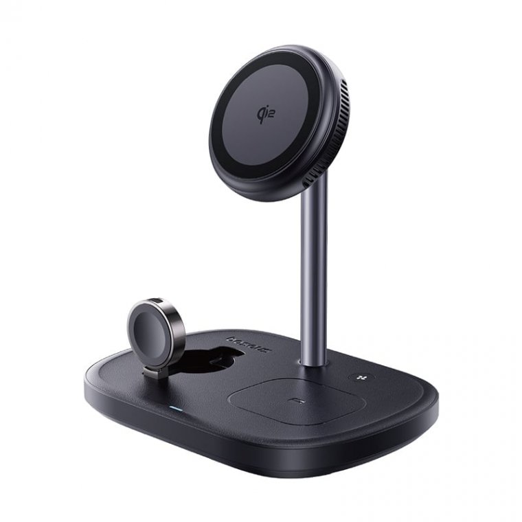 Đế sạc không dây đa năng Baseus EnerFill FS41 3-in-1 Wireless Charging Stand with TEC Cooling – BLAC