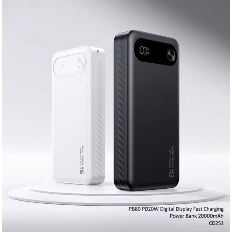 Pin Sạc Dự Phòng USAMS CD249 PB80 – WHITE