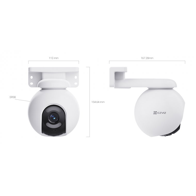 Camera IP Wifi EZVIZ H8x 2K 4MP, Hồng Ngoại 20m