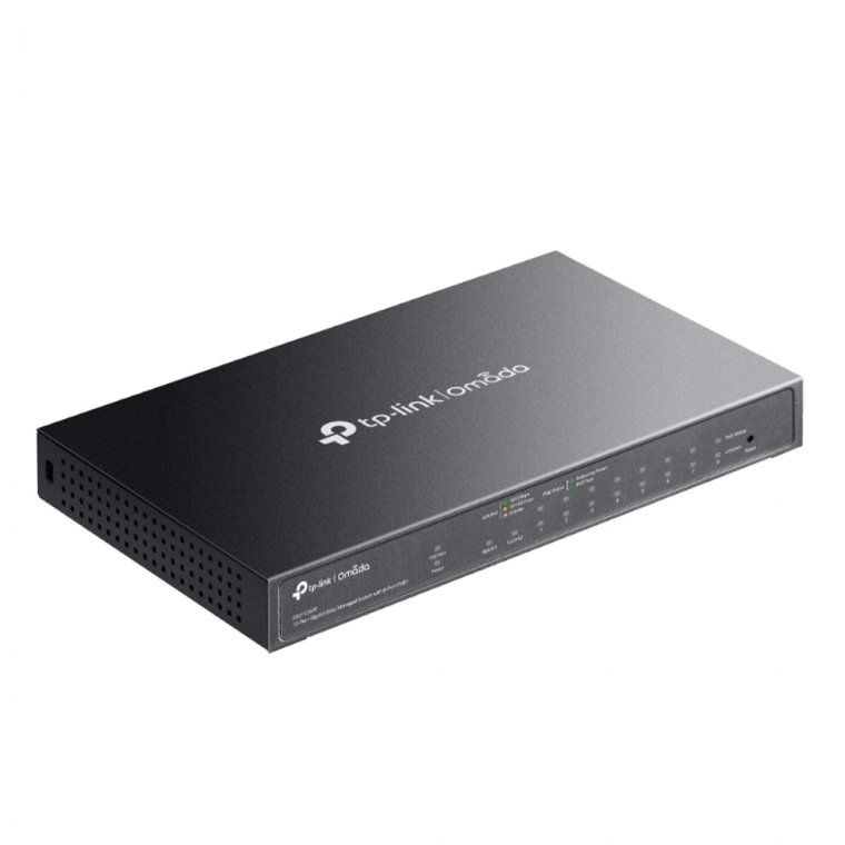 Switch TP-Link ES210GMP (Gigabit (1000Mbps)/ 10 Cổng/ 1 SFP/ 8 cổng PoE/ Vỏ kim loại)