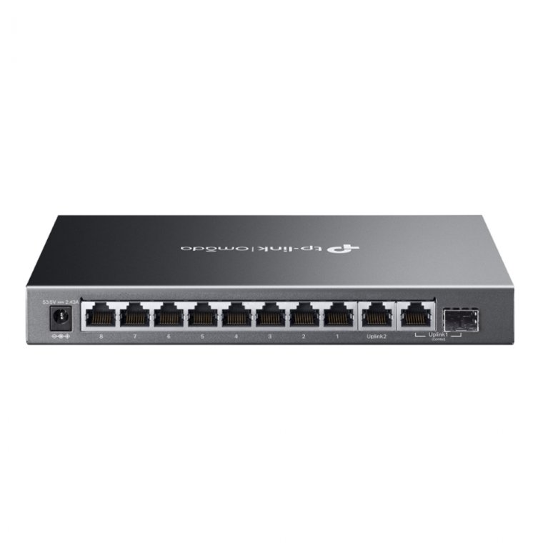 Switch TP-Link ES210GMP (Gigabit (1000Mbps)/ 10 Cổng/ 1 SFP/ 8 cổng PoE/ Vỏ kim loại)