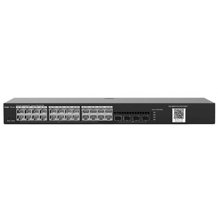 Thiết bị mạng HUB -SWITCH Ruijie RG-NBS3100-24GT4SFP ( 24-Port Gigabit L2 Managed Switch, 24 Gigabit