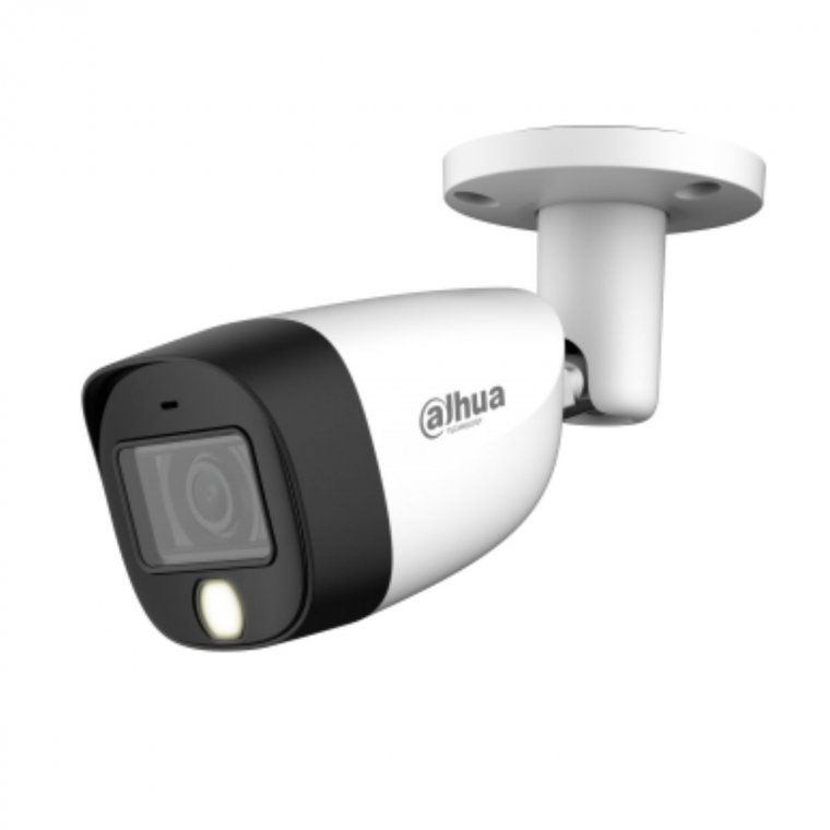 Camera thân tích hợp mic Dahua HAC-HFW1200CMP-IL-A 2MP, đèn LED trợ sáng 20m, công nghệ super Adapt