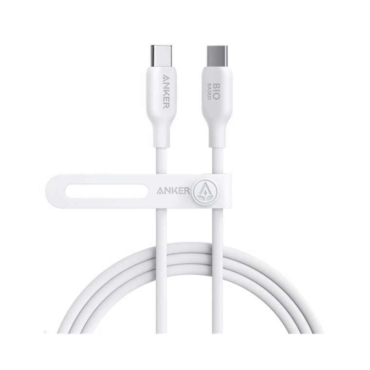 Cáp sạc Anker 542 C-L 0.9m TPE Bio-Based Trắng (White) – B2B_A80B1