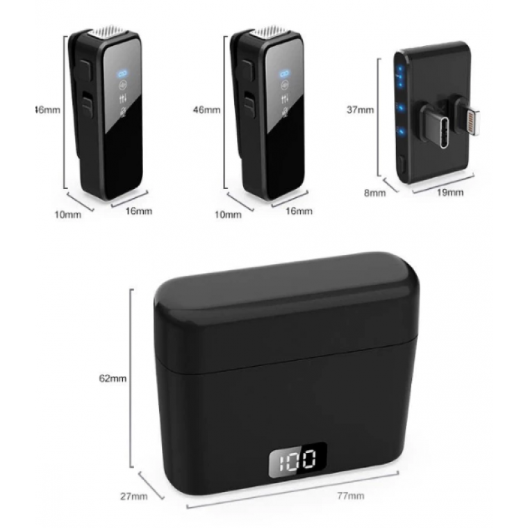 Micro Thu Âm Không Dây M13 