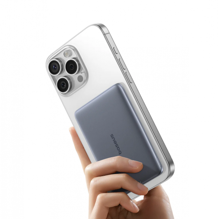 Baseus PicoGo AM41 Ultra-Slim Magnetic Power Bank 5000mAh 20W – GREY ( LVA053-5G-20)