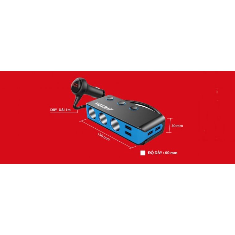 Vietmap VM71-Bộ chia nguồn xe hơi