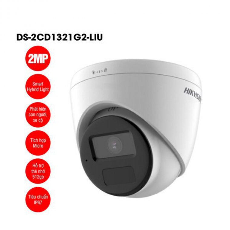 Camera IP 2MP bán cầu HIKVISION DS-2CD1321G2-LIU