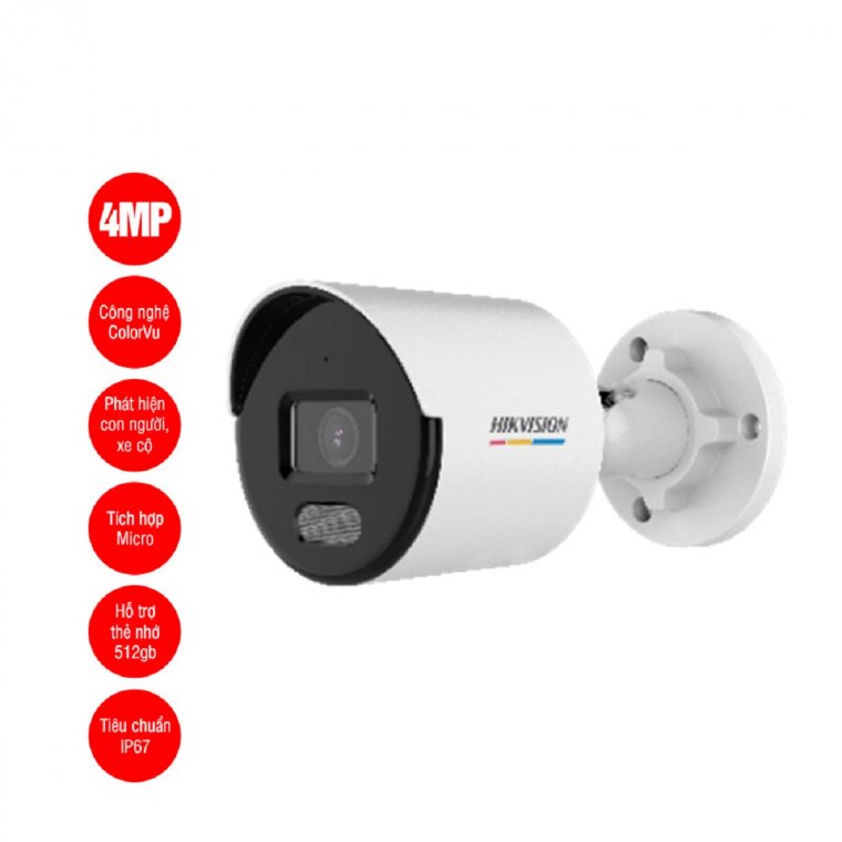 Camera IP 4MP Hikvision DS-2CD2047G2H-LIU/SL