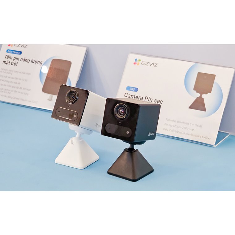 Camera dùng pin sạc 2MP Ezviz CB2 màu đen, đàm thoại 2 chiều, phát hiện chuyển động