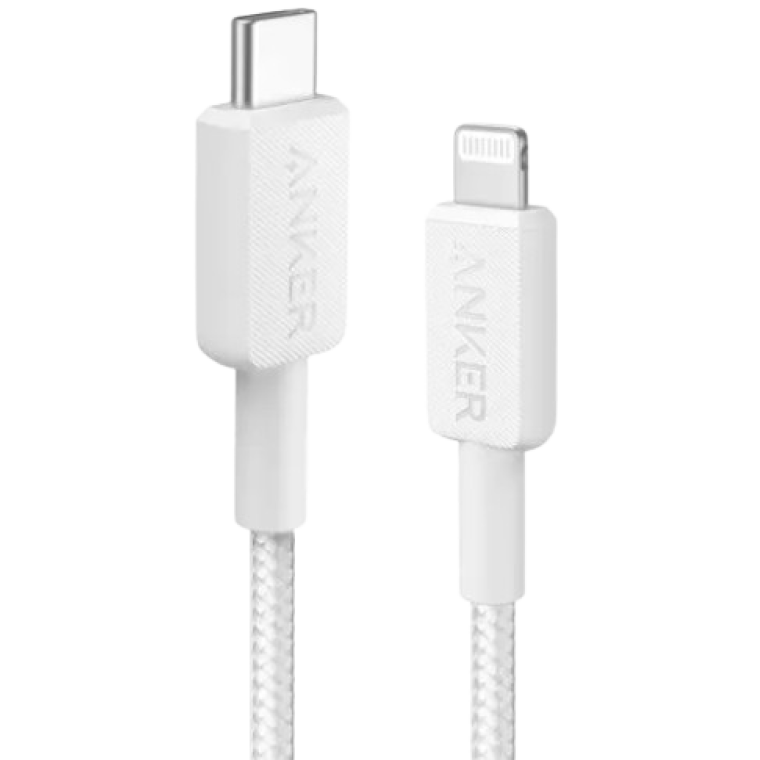 Cáp sạc Anker 542 C-L 0.9m TPE Bio-Based Trắng (White) – B2B_A80B1
