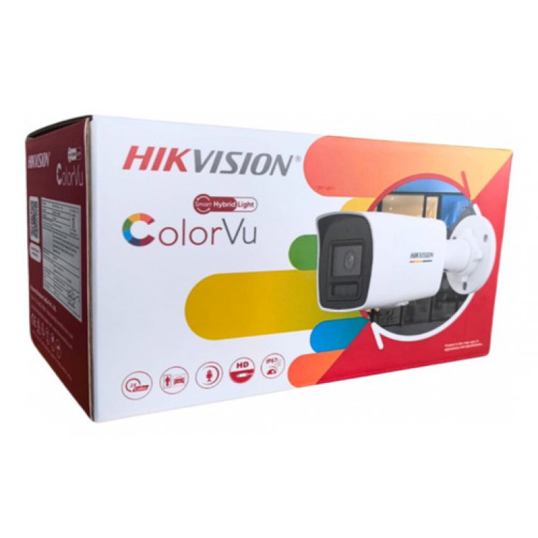Camera ngoài trời DS-2CE16D0T-EXLPF 2MP 1080P, hồng ngoại 20m, ánh sáng