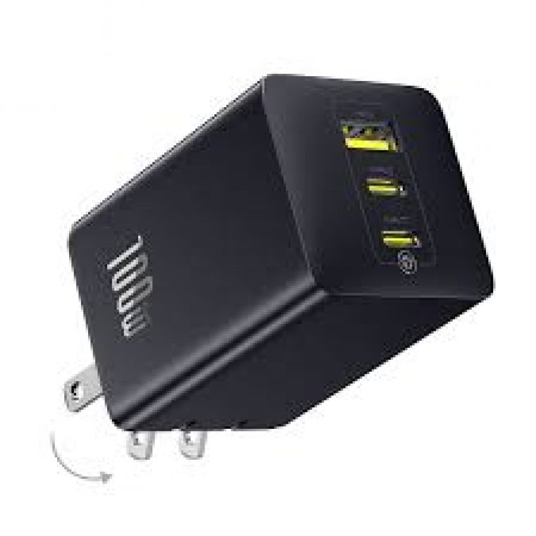 Baseus EnerFill FE11 Fast Charger 2C+U 100W (US Plug) – BLACK