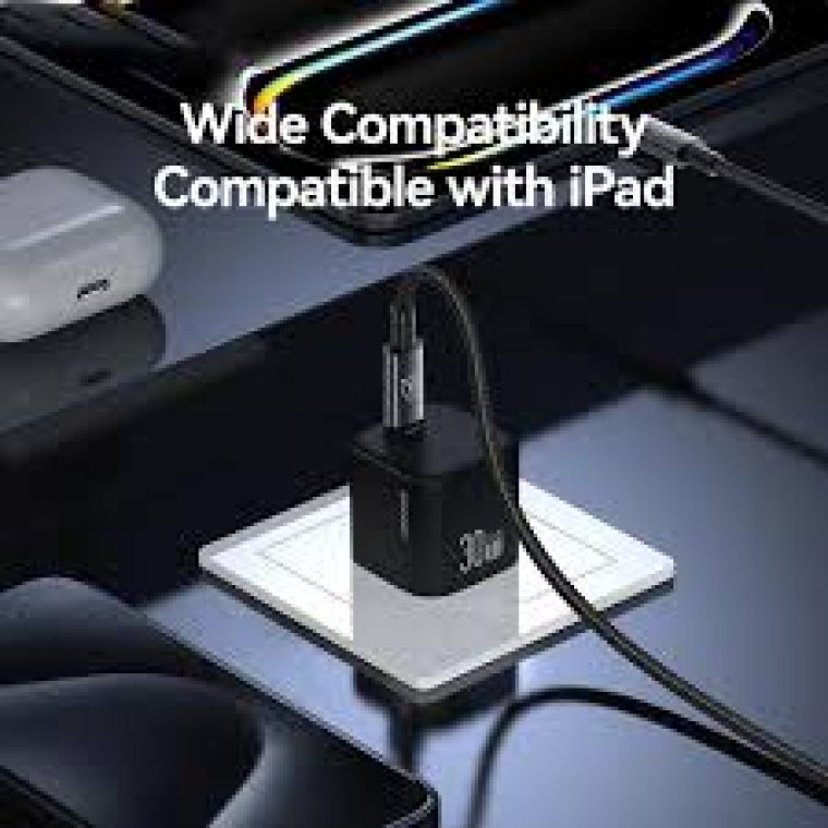 USAMS CC269 30W GaN Mini Fast Charger (US) – JC Series – Black