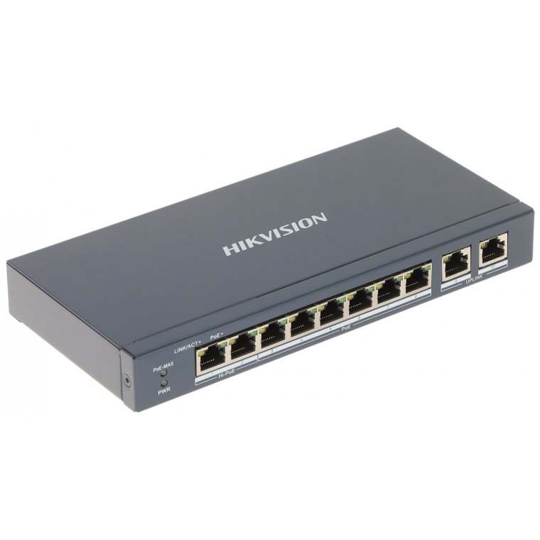 Switch mạng thông minh 8 cổng PoE Gigabit HIKVISION DS-3E1510P-SI
