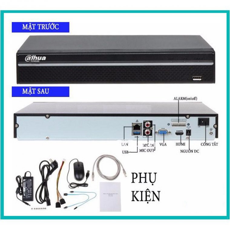 Đầu ghi IP 8 kênh DAHUA DHI-NVR4208-4KS2/L ( Hỗ Trợ SMD)