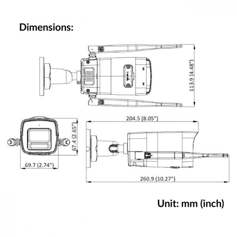 Camera IP Wifi 4MP HIKVISION DS-2CV1043G2-LIDWF