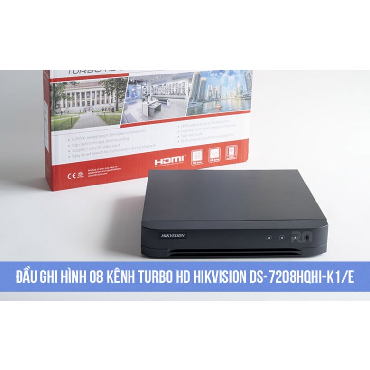 Đầu ghi hình 08 kênh Turbo HD Hikvision DS-7208HQHI-K1/E