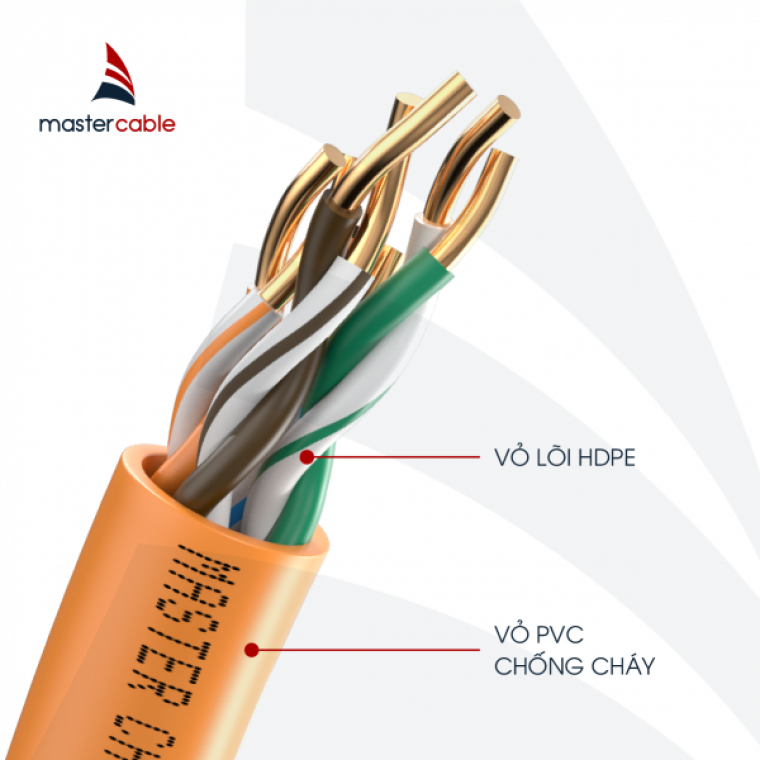 Dây cáp mạng MASTER CABLE CAM (MCTW1101-1) - 305m/cuộn -  UTP Cat5e