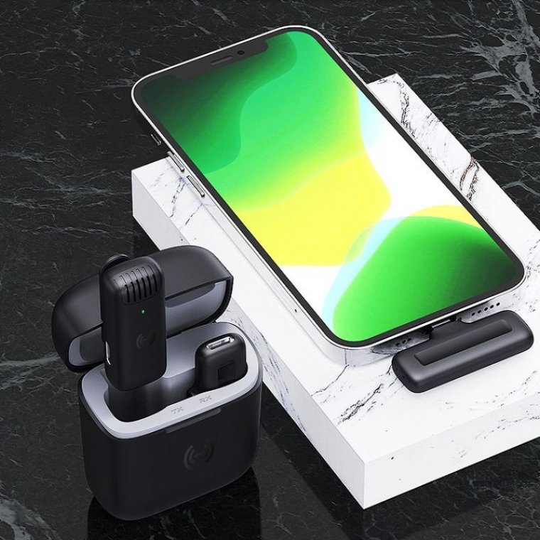 MICRO KHÔNG DÂY CÀI ÁO M19 – BLACK (TYPE-C)