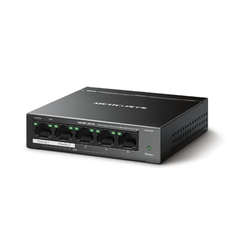 5-Port Gigabit Desktop Switch with 4-Port PoE+
