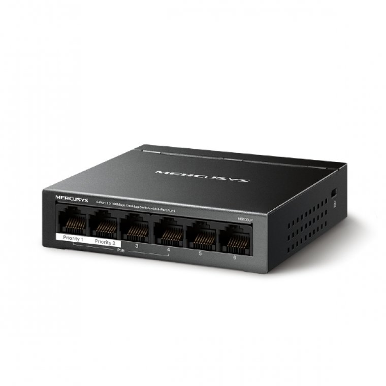 MS106LP Switch 6 cổng 10/100Mbps với 4 cổng PoE+