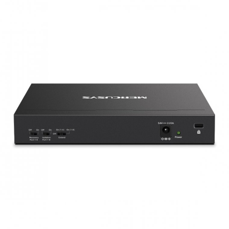 MS110CMP 8-Port 10/100 Mbps + 2-Port Gigabit Desktop Switch with 8-Port PoE+